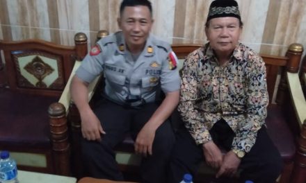 Jalin Keakraban Waka Polsek Cipondoh Temui Ketua Yayasan Kesban