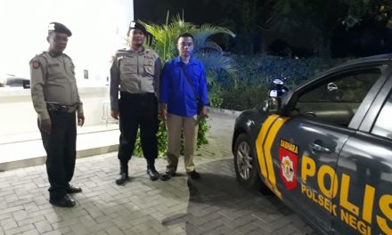 Patroli Biru Polsek Neglasari sentuh Pos Jaga Air Nav Indonesia