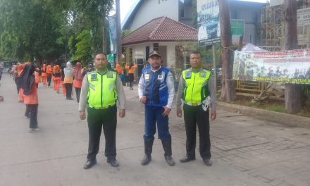 Bersama Dishub Kota Tangerang, Polantas Polsek Jatiuwung Ciptakan Car Free Day Aman