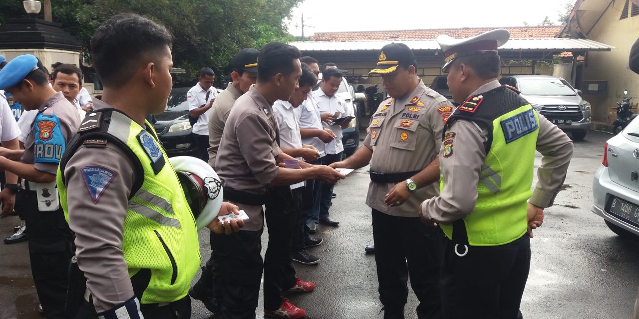 Cegah Pelaggaran, Sipropam Polres Metro Tangerang Kota Gelar Gaktibplin Anggota Polsek Benda.