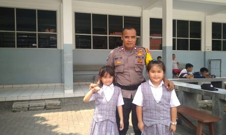 Lewat Program Polkis, Aiptu Slamet akrab dengan murid Sekolah Dasar