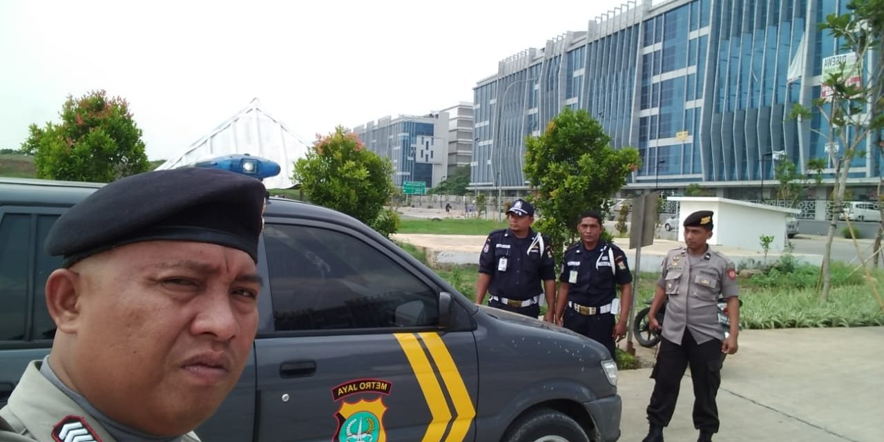 Unit Sabhara Polsek Benda Patroli Biru Kawasan Pergudangan