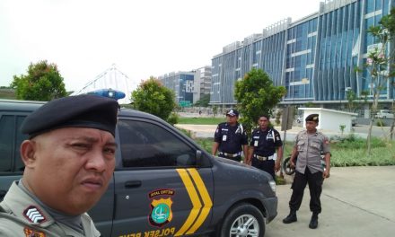 Unit Sabhara Polsek Benda Patroli Biru Kawasan Pergudangan