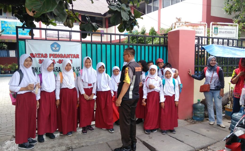 BHABINKAMTIBMAS KELURAHAN SUDIMARA BARAT GIAT SAMBANG DI SD.N.SUDIMARA.7.CILEDUG MELAKSANAKAN GIAT POLISI CINTA SEKOLAH.