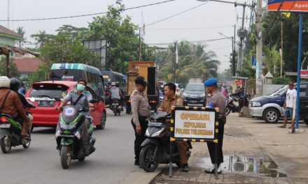 Tekan Laka Lantas serta Antisipasi Kejahatan Curanmor  Polsek Teluknaga Gelar Ops Zebra