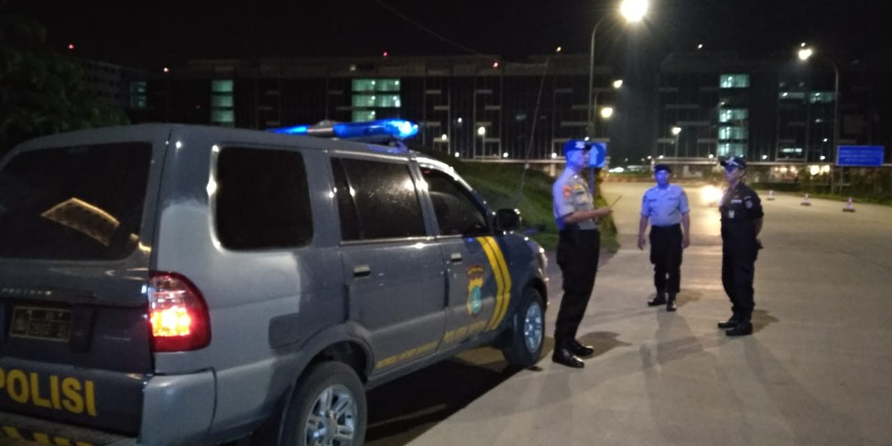 Unit Sabhara Polsek Benda Gencar lakukan Patroli Biru, Cegah Kejahatan Pada Malam Hari.