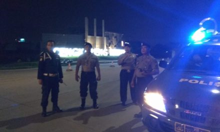 Cegah Kejahatan di Malam Hari, Anggota Sabhara Polsek Benda Patroli Biru