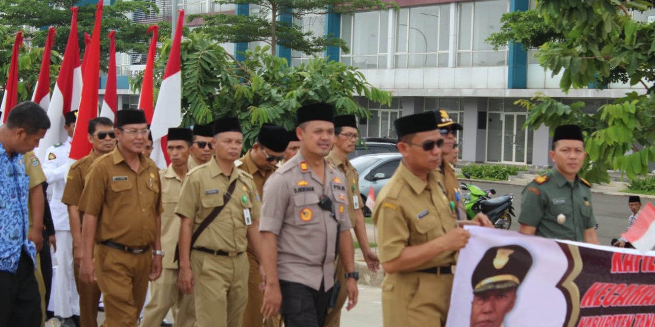 KAPOLSEK TELUKNAGA DAMPINGI KHAFILAH DAN PAWAI TA’RUF KEC. KOSAMBI DI MTQ KAB. TANGERANG