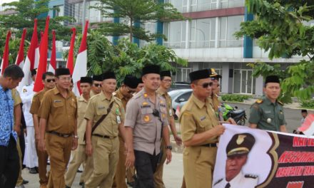 KAPOLSEK TELUKNAGA DAMPINGI KHAFILAH DAN PAWAI TA’RUF KEC. KOSAMBI DI MTQ KAB. TANGERANG