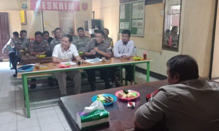 Kapolsek Sepatan Evaluasi kinerja para Kanit dan anggotanya