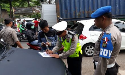 Hari Terakhir Pelaksanaan Operasi Zebra Jaya 2018, Polsek Benda Gelar Razia