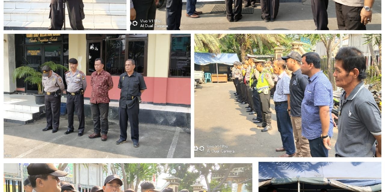 APEL PAGI DI PIMPIN WAKA POLSEK CILEDUG DI LANJUTKAN SERAH TERIMA TUGAS DAN PEMERIKSAAN TAHANAN.