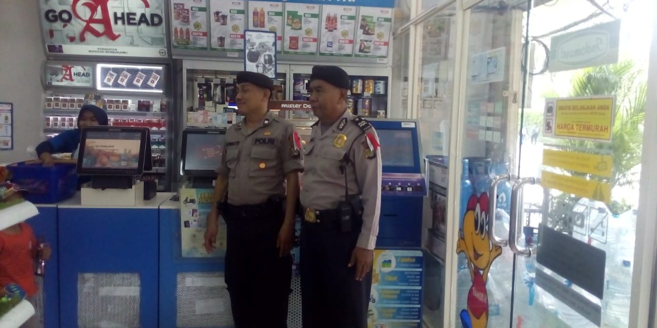 Aiptu Marali dialog dengan Kasir minimarket imbau cek fungsi CCTV