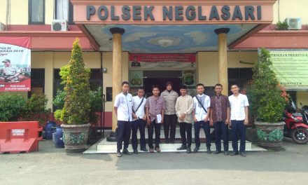 Panit Binmas Polsek Neglasari menerima kunjungan Para Pelajar SMK