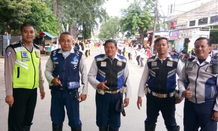 Lantas Polsek Jatiuwung Pengamanan Car Free Day di Jl. Prambanan Raya Bersama Dishub Kota Tangerang