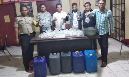 Satuan Reskrim Polsek Sepatan Gelar Operasi Cipta Kondusif 2018 dan  berhasil amankan minuman keras oplosan