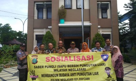 Binmas Polsek Neglasari Sosialisasi Saber Pungli bersama Pihak Kelurahan