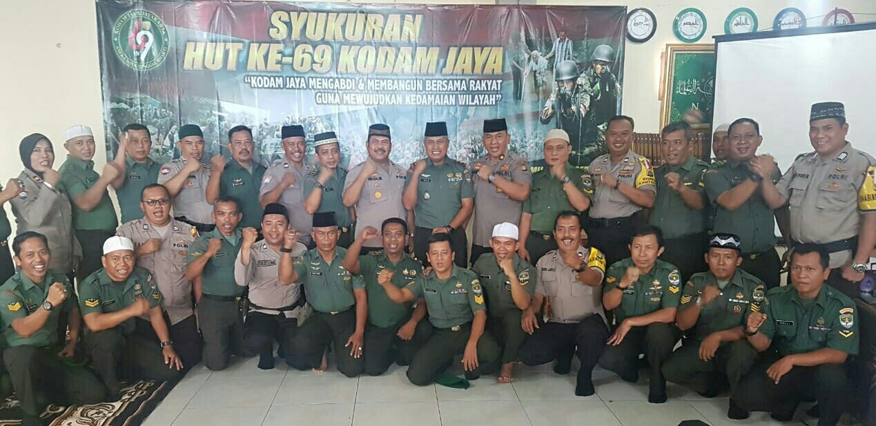 Kapolsek Cipondoh Hadiri Syukuran HUT Kodam Jaya