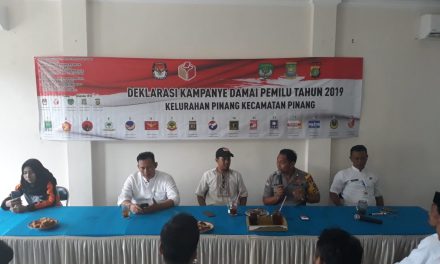 Sampaikan Ide Membangun Bangsa Pesan Aiptu Asmad Saat Deklarasi Kampanye Damai Pemilu 2019