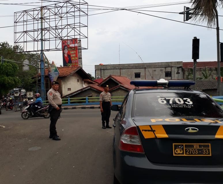 Pelayanan Kepolisian Unit Sabhara Polsek Neglasari pada sore hari