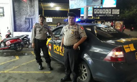 Aiptu Teddy Hermawan bersama anggota gelar Patroli Biru