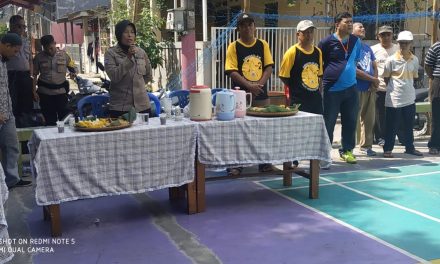 Polsek Cipondoh Berikan Pengamanan Turnamen Volley TPI Cup 2019