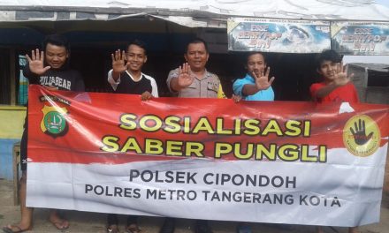 Cegah Terjadinya Kejahatan Pungli, Bhabinkamtibmas Polsek Cipondoh Sosialisasikan Jerat Hukumnya