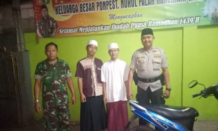 Binamas Polsek Cipondoh Bersama Babinsa Kunjungi Pondok Pesantren