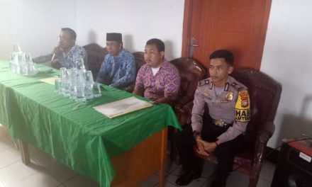 Bhabinkamtibmas Ds. Lemo Hadiri Rapat Sosialisasi dan Pembentukan Panitia Pelaksanaan Anggota Badan Permusyawaratan Desa (BPD)