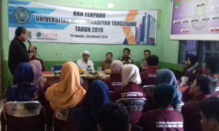 Binamas Desa Pondok Jaya bersama Tiga Pilar Menyambut Mahasiswa/I KKN Universitas Muhammadiyah Tangerang