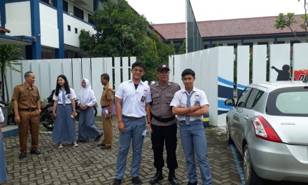 BHABINKAMTIBMAS LARANGAN UTARA AIPTU JAINI MELAKSANAKAN SAMBANG KE SMUN 12 LARANGAN UTARA