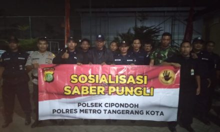 Bhabinkamtibmas Polsek Cipondoh Sosialisasikan Saber Pungli Kepada Satpam