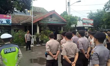 Pimpin Apel Pagi, Kapolsek Jatiuwung Ingatkan Anggotanya Jangan Coba-Coba Bermain Dengan Narkoba