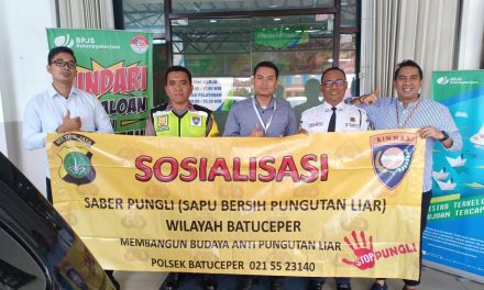 Sosialisasi saber pungli oleh personil Polsek Batu Ceper