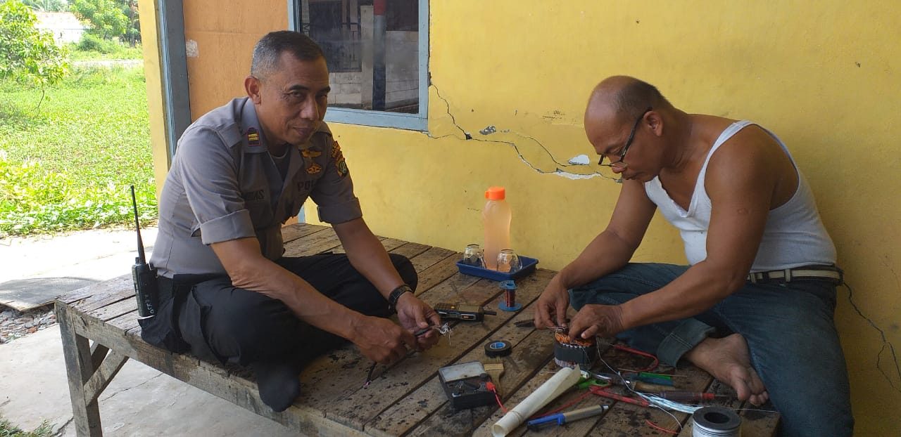 Wakapolsek Pakuhaji sambangi tokoh masyarakat Kampung Bubulak