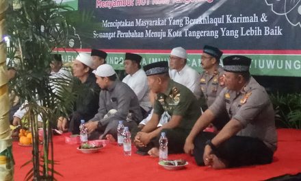 Kapolsek Jatiuwung Hadiri Acara Zikir dan Tabligh Akbar di Halaman Kecamatan Jatiuwung