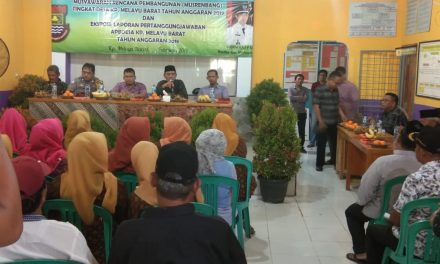 BERSAMA 3 PILAR BHABINKAMTIBMAS MENGHADIRI GIAT MUSRENBANG TAHUN ANGGARAN 2019 DESA KP.MELAYU BARAT