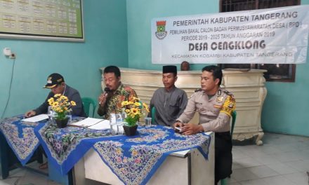 BHABINKAMTIBMAS DS. CENGKLONG HADIRI GIAT PEMILIHAN BADAN PERMUSYAWARATAN DESA (BPD)