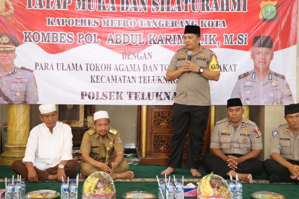 Tatap Muka dan Silaturahmi Kapolres Metro Tangerang Kota Dengan Ulama dan Tokoh Masyarakat kec. Teluknaga