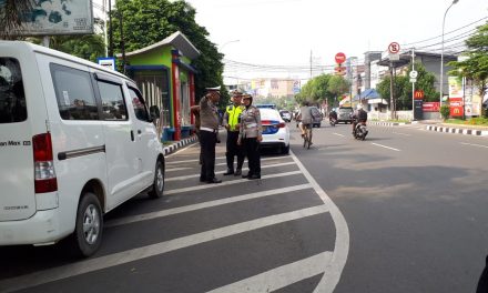 Kasat Lantas Restro Tangkot Survei  Lokasi Pembuatan Lajur Khusus Motor