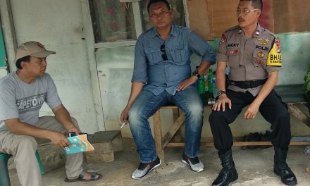 BHABINKAMTIBMAS PONDOK BAHAE AIPTU JACKY TARMUJI MELAKSANAKAN GIAT DDS KEKETUA RW 01 KELURAHAN PONDOK BAHAR