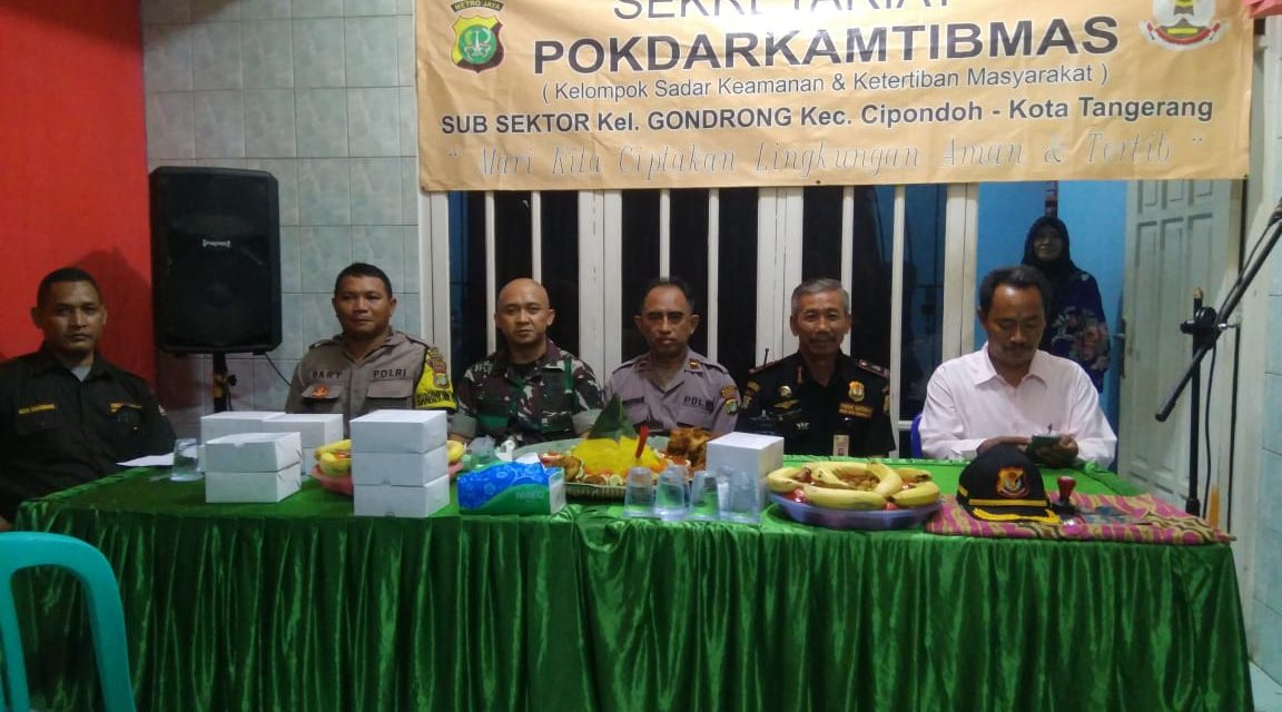 Sukseskan Pemilu Serentak, Pesan Bhabinkamtibmas Polsek Cipondoh Kepada Anggota Pokdarkamtibmas