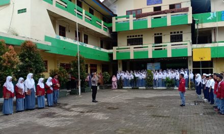 Sosialisasi Milenial road safety Festival, Kanit Lantas Polsek Batu Ceper sambangi sekolah Yayasan Islam AL-Ayaniah