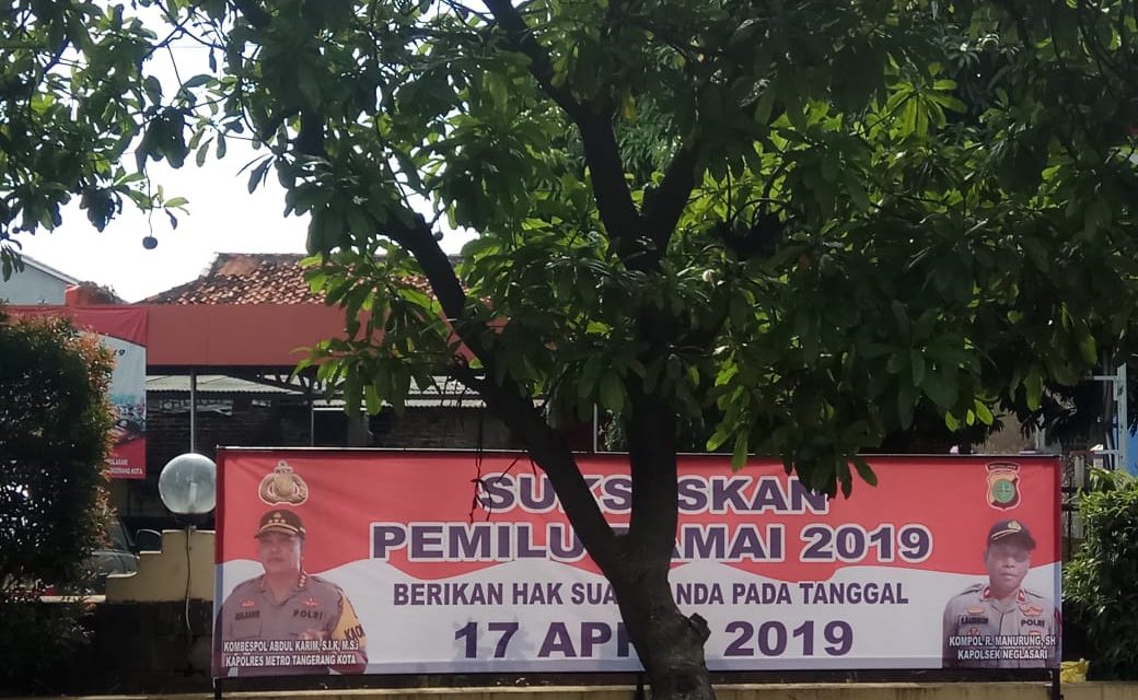 Polsek Neglasari imbau Masyarakat Sukseskan Pemilu Damai 2019