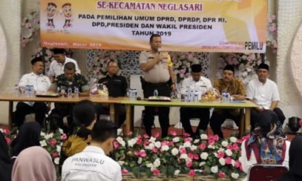 Kapolsek Neglasari : TNI – POLRI hadir dan Siap mengamankan Pemilu sampai ke TPS