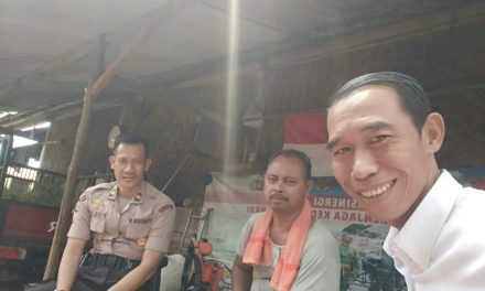 Waka Polsek Sepatan Iptu Fahyani SH, Sambang Silaturahmi ke Warga Desa Tanah Merah