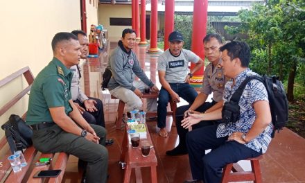 Kanit Binmas Polsek Sepatan Iptu M Agil SH, Sambangi Tokoh Agama Budha