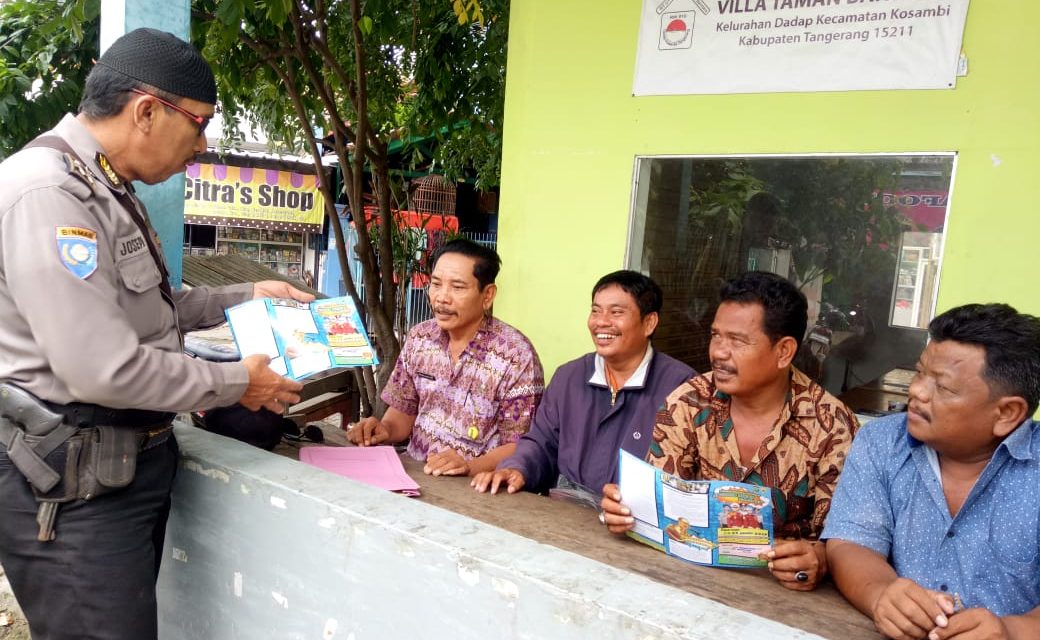 Sosialisasi Penerimaan Terpadu Anggota Polri TA 2019 Bhabinkamtibmas kel. Dadap Bersama Warga