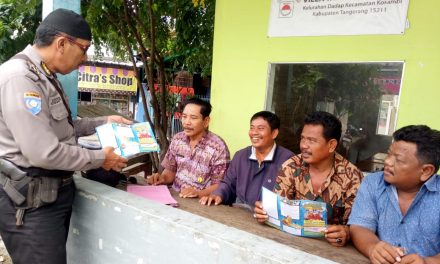 Sosialisasi Penerimaan Terpadu Anggota Polri TA 2019 Bhabinkamtibmas kel. Dadap Bersama Warga