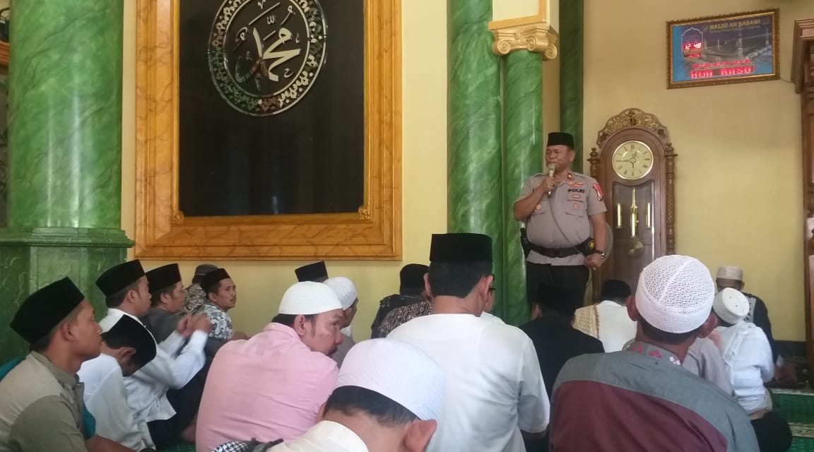 Jelang Pesta Demokrasi 2019, Kapolsek Neglasari ajak para jamaah jaga kondusifitas